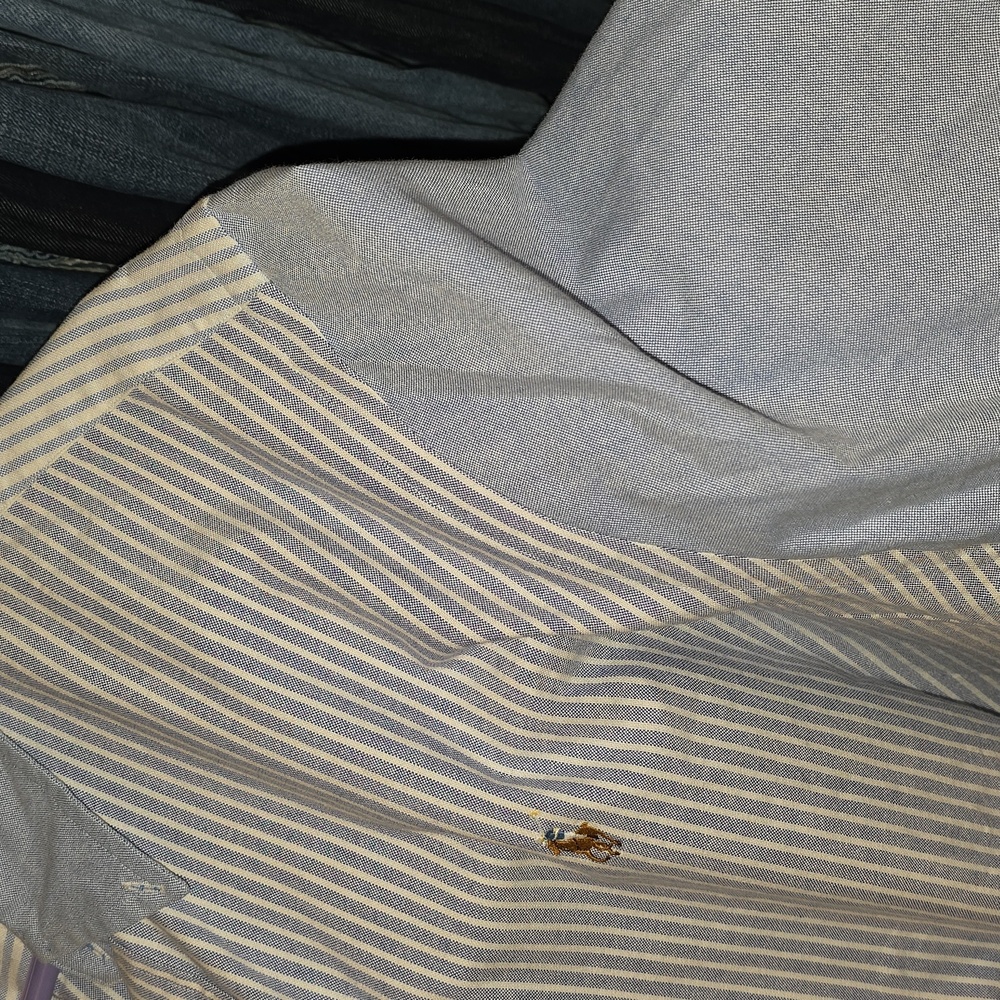 Ralph Lauren Blue Label Light Blue and White Striped Shirt - Picture 7 of 7
